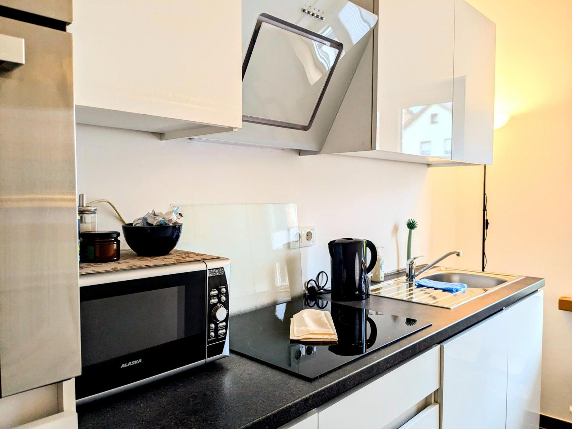 55Qm Messe Wohnung, Trade Fair, 6 Minuten Zur Messe ラインシュテッテン エクステリア 写真