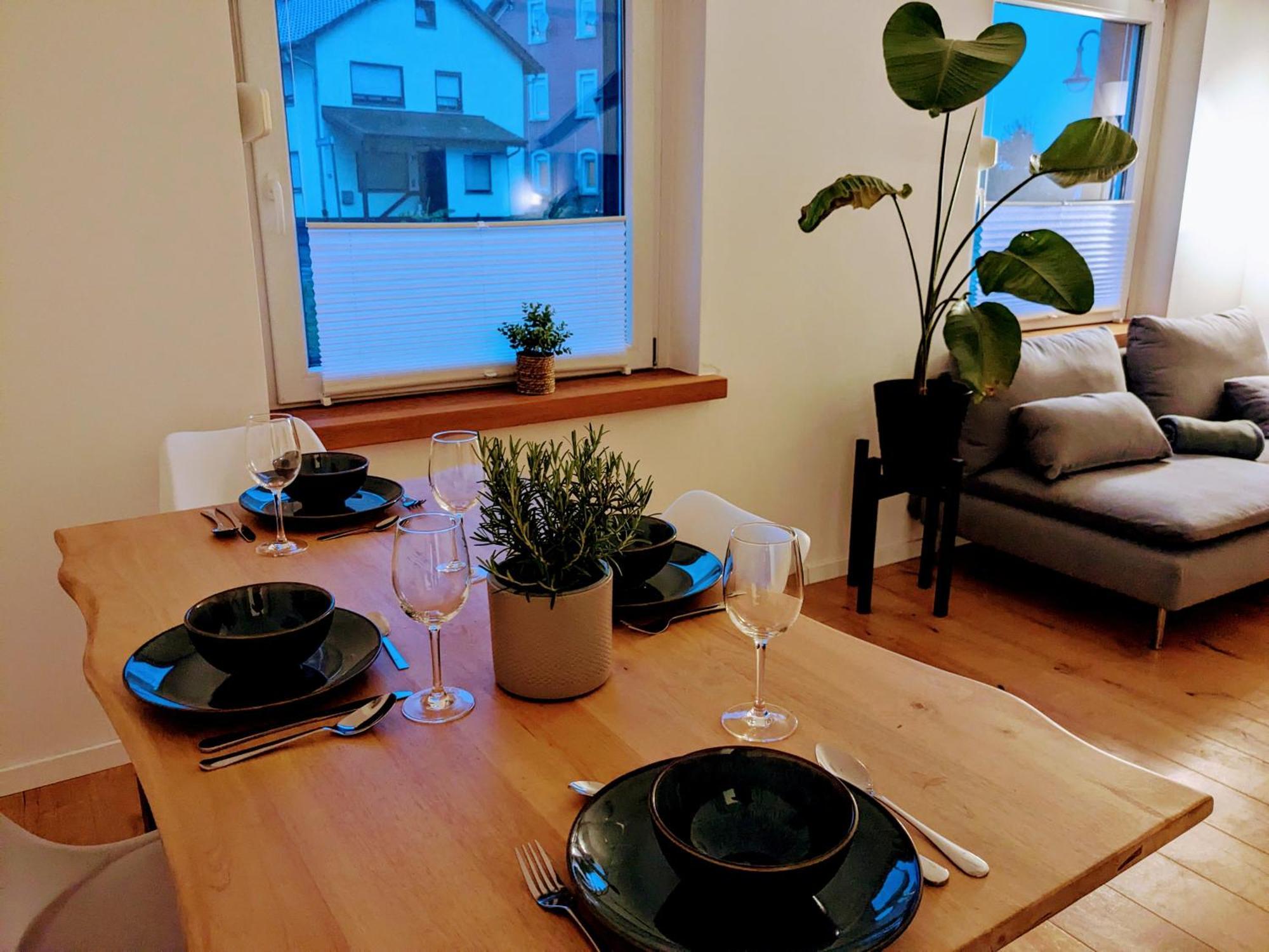 55Qm Messe Wohnung, Trade Fair, 6 Minuten Zur Messe ラインシュテッテン エクステリア 写真