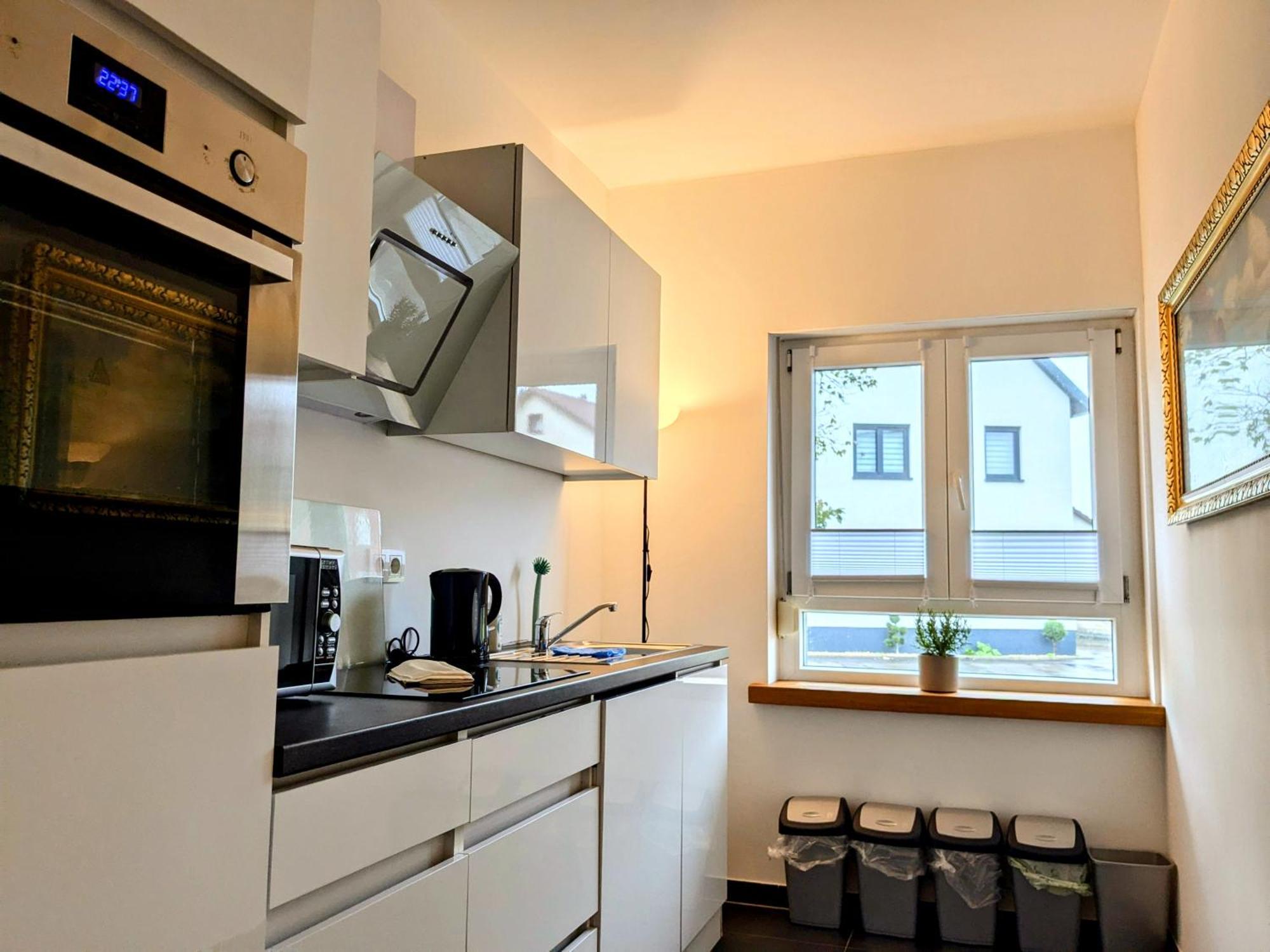 55Qm Messe Wohnung, Trade Fair, 6 Minuten Zur Messe ラインシュテッテン エクステリア 写真