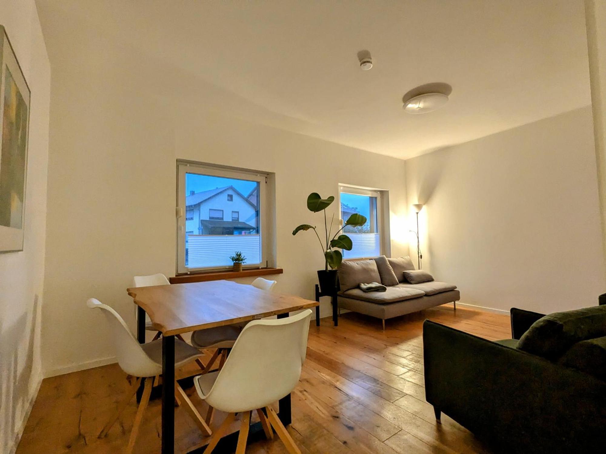 55Qm Messe Wohnung, Trade Fair, 6 Minuten Zur Messe ラインシュテッテン エクステリア 写真